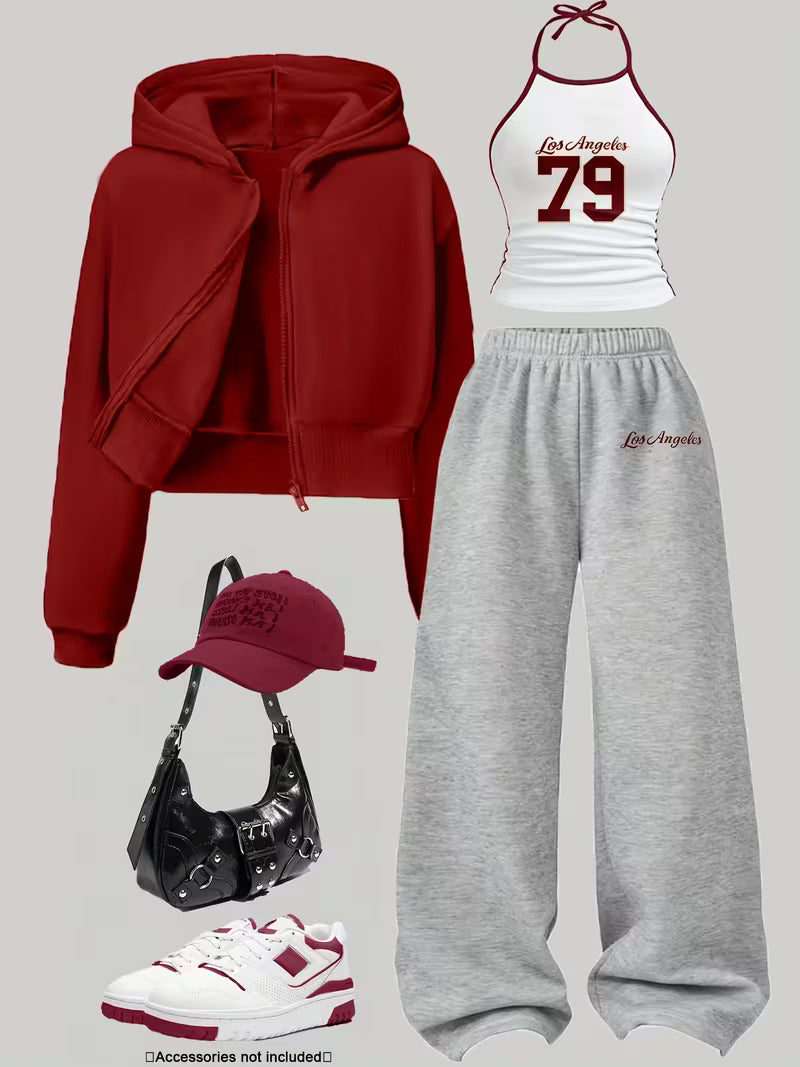 SkeaTech Oversized Autumn/Winter Lounge Set -  (hoodie,top,pants)