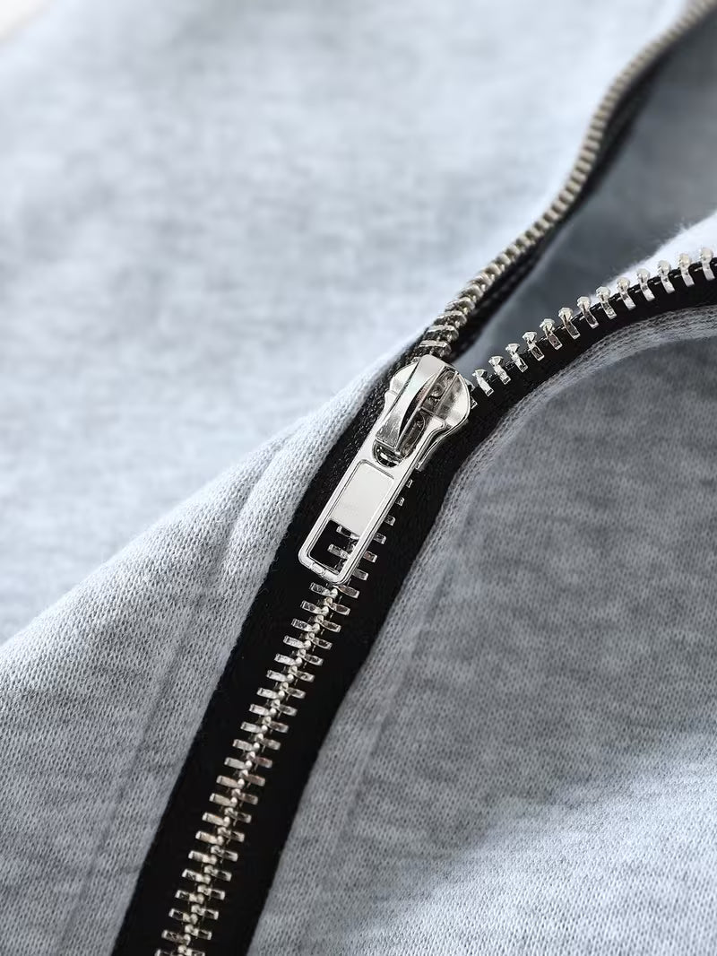 SkeaTech Skater Hoodie & Jogger Set – Light Grey